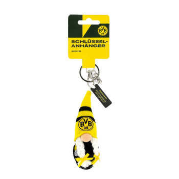 Borussia Dortmund BVB Wichtel-Schlüsselanhänger Borussin Schwarz-Gelb